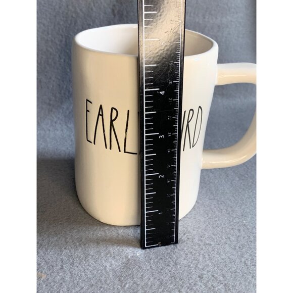 Rae Dunn Early Bird Coffee Tea 16oz White Mug - New - Picture 5 of 10